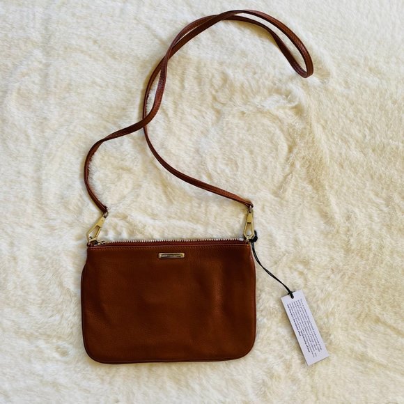 Rebecca Minkoff Skinny MAC Small Brown Leather Crossbody NEW with TAGS - Picture 6 of 12